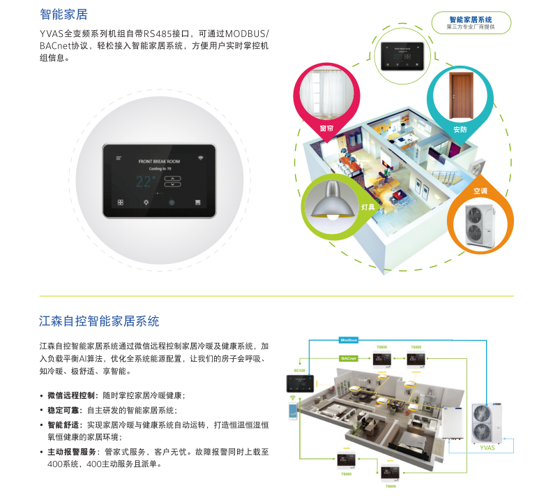 YVAS超低溫全變頻風(fēng)冷冷水/熱泵機組